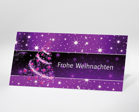 Funkelnde Weihnacht - Lila