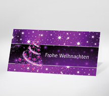 Funkelnde Weihnacht - Lila