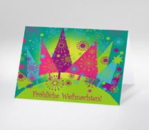 Bunter Weihnachtswald