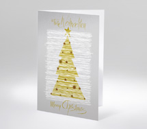 Goldener Christbaum