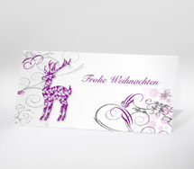 Weihnachtsornament lila