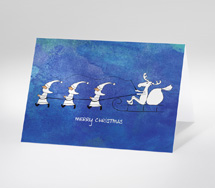 Merry Christmas blau