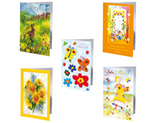 Grußkartensortiment Frühling/Ostern