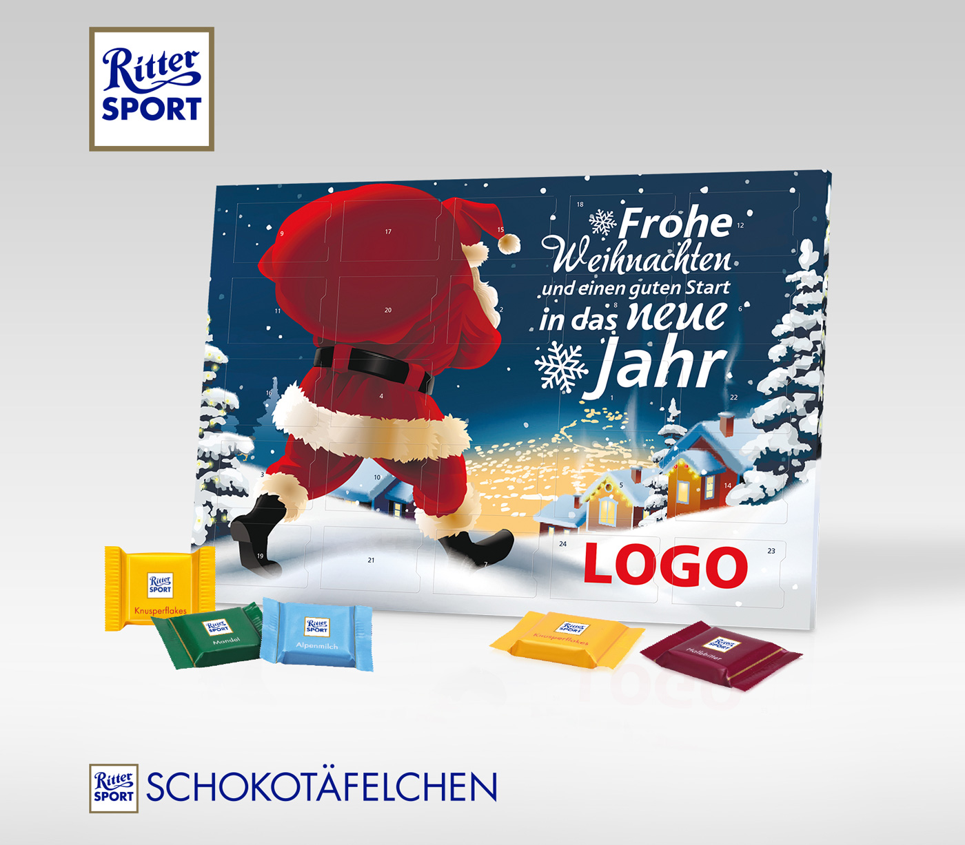 Tisch Adventskalender Ritter Sport Geschenke