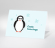 Illustration eines Pinguins mit Sonnenbrille und Schriftzug Coole Feiertage